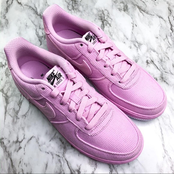 ♥️SOLD♥️Nike Air Force 1 Pink Corduroy Sneaker - Picture 4 of 6